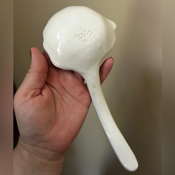 Vintage Italian Hand Painted MCM Soup Tureen Set With Plate Lid & Ladle - Picture 9 of 16